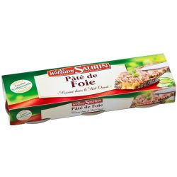 William Saurin Pâté De Foie : Les 3 Boites 78 G