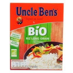 Uncle Bens Ubens Riz Lg Scht Bio 375G