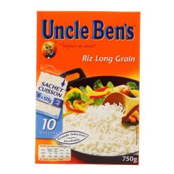 Uncle Bens Ub Riz Lg Grain Sachet 125Gx6
