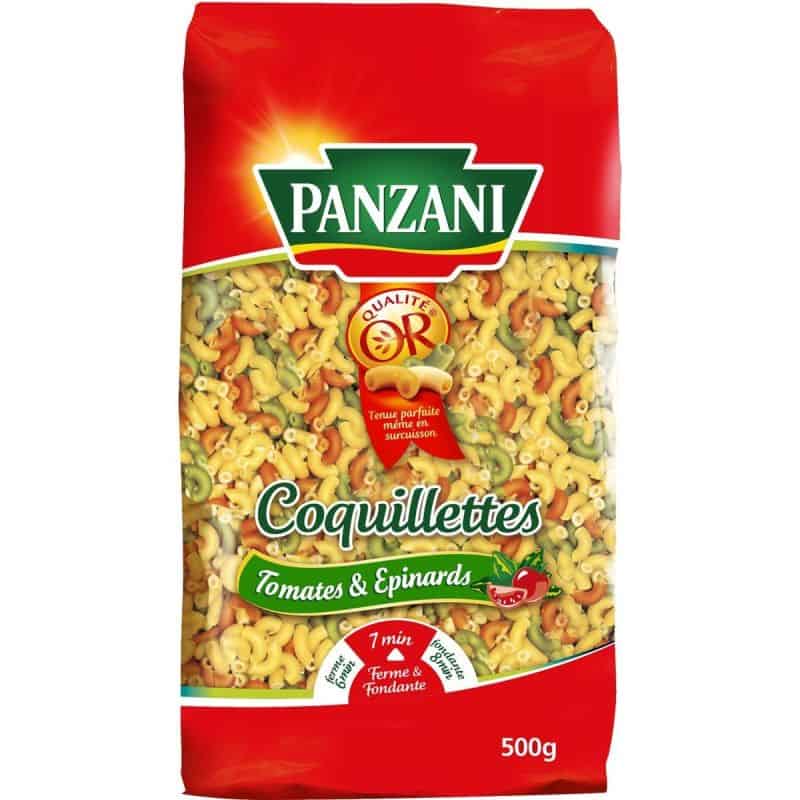 Panzani Coquillettes Tomates Épinards 500 G