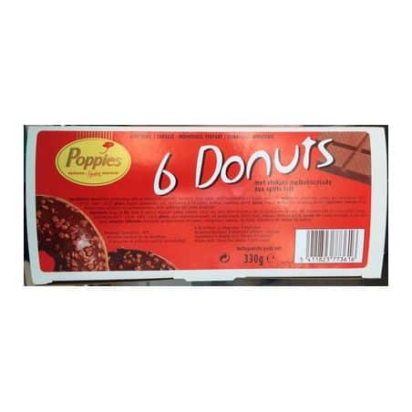 Netto Poppies Donuts Choco X6 330G