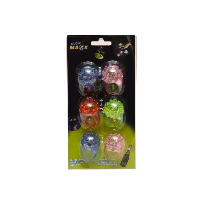Goodmark 6 Bagues Magiques Led 3 Coul