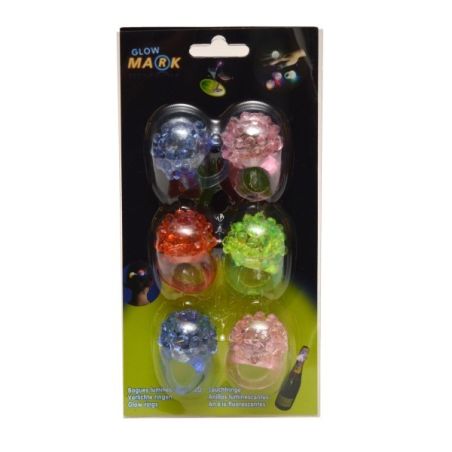 Goodmark 6 Bagues Magiques Led 3 Coul