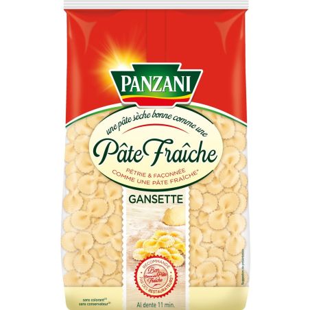 Panzani Gansettes Qualité Pâte Fraîche 400G