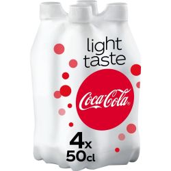 Coca-Cola Boisson Gazeuse Aux Extraits Végétaux Light Sans Sucres : Le Pack De 4 Bouteilles 50Cl