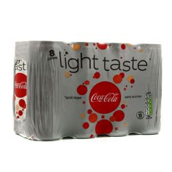 Coca-Cola Soda Light Taste Sans Sucres : Le Pack De 8 Canettes 25Cl