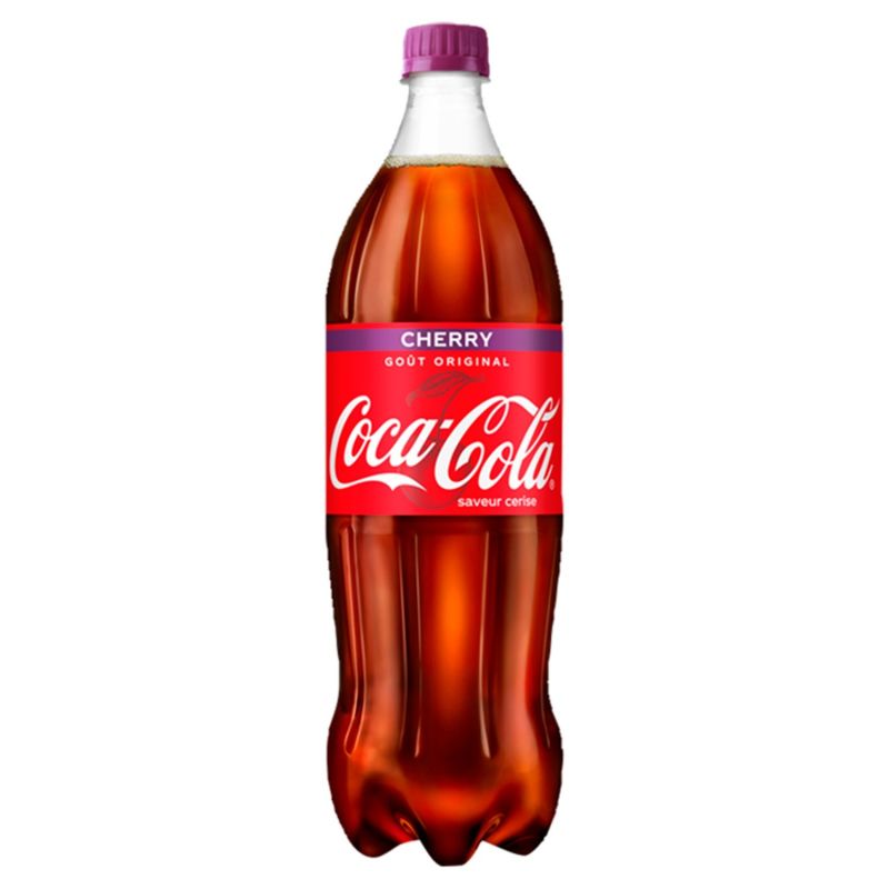 Coca-Cola Boisson Gazeuse Aux Extraits Végétaux Arôme Cerise : La Bouteille D'1,25L