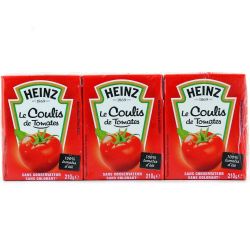 Heinz Coulis De Tomates : Les 3 Briques 210 G