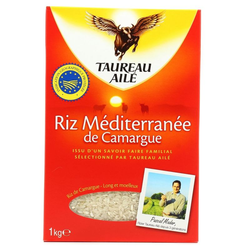 Taureau Ailé Riz Blanc Long Grain : Le Paquet De 1 Kg