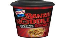 Banzai 90G Nouilles Sautées Sauce Saveur Boeuf Lustucru