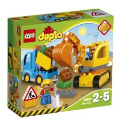 Lego Duplo 10812 Ma Ville - Le Camion Et La Pelleteuse