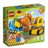 Lego Duplo 10812 Ma Ville - Le Camion Et La Pelleteuse