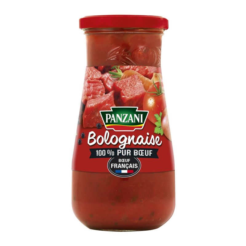 Panzani Sauce Bolognaise Pur Boeuf : Le Bocal De 400G