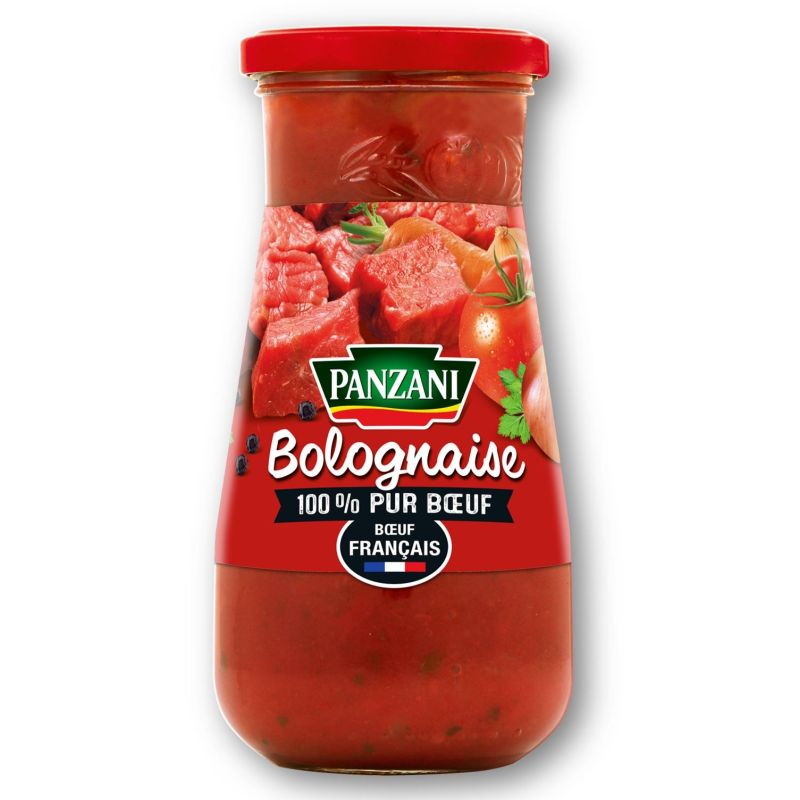 Panzani Sauce Bolognaise 100% Pur Bœuf Français, En Bocal 650G