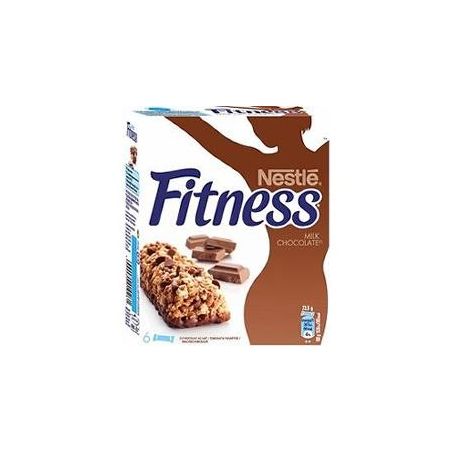 Fitness Nestle Barres Chocolat Lait 6X23,5G