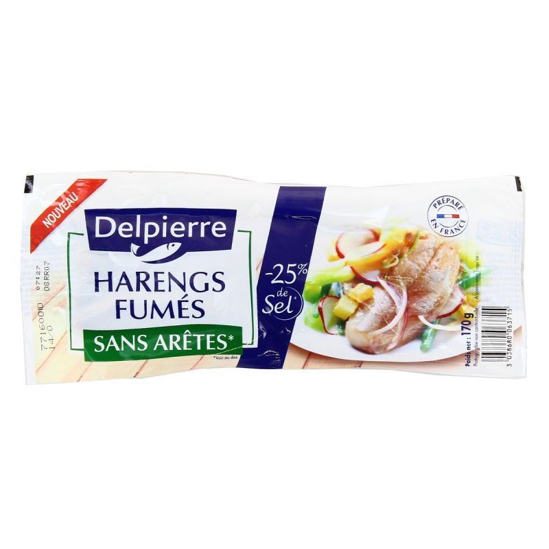 Delpierre 170G Filet Hareng Allege En Sel