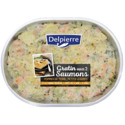 Delpierre Gratin Aux 2 Saumons 600G