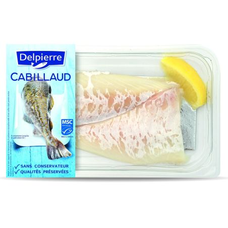 Delpierre 2 Filets Cabillaud Msc 200Gr