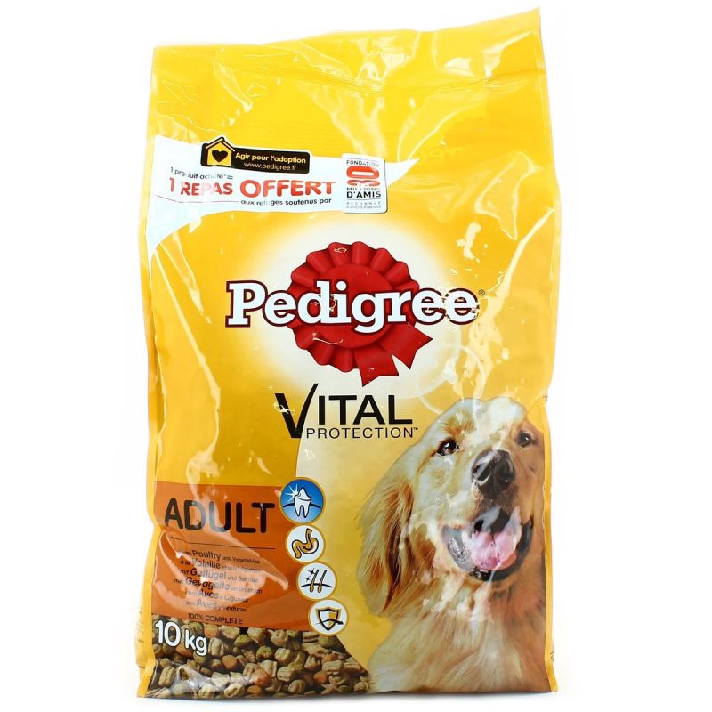 Pedigree Adult/Vol/Leg/Riz10Kg