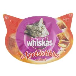 Whiskas Friandise Pour Chats Au Bœuf Les Irrésistibles : La Boite De 60 G