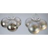 Ka Weiste Oy Lot 3 Boules Argent Et Neige