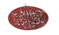 Ka Weiste Oy 6 Boules Sculptee Rouge