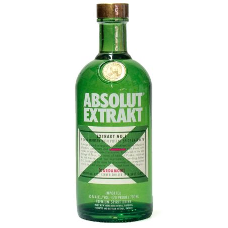 Absolut Vodka Extrakt Suédoise Infusée Aux Épices 35% : La Bouteille De 70 Cl