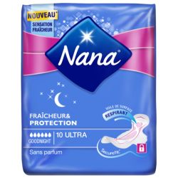 Nana Serv.Ultra Night Dry X10