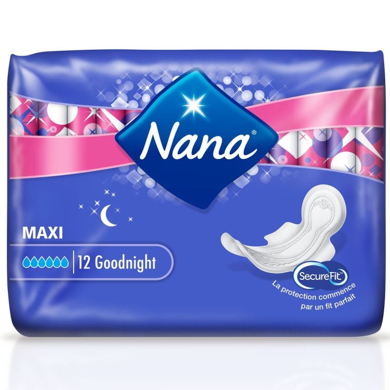 Nana maxi serviettes hygieniques normal x18