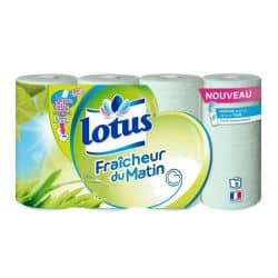 Lotus 8 Rouleaux Papier Toilette Parfum Fraicheur Matinale