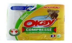 Okay Et Compresse Blanc X6
