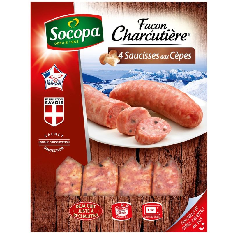 Socopa Saucisse Cepes X4 320G