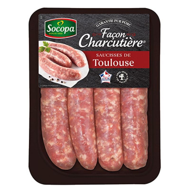 Socopa Saucisse Toulouse 4X100G