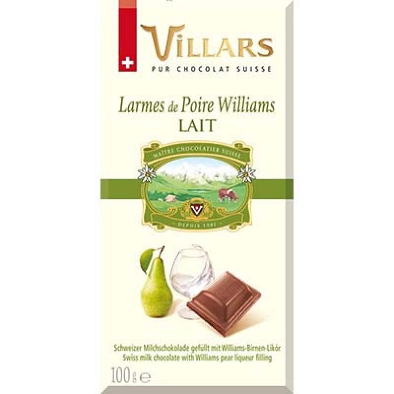 Villars Tab. Lait Poire 100Gr