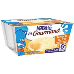 Nestlé P'Tit Gourmand Semoule Lait 4X100G