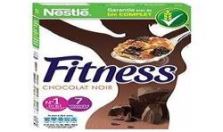 Nestlé Céréales Chocolat Noir Fitness : La Boite De 375 G