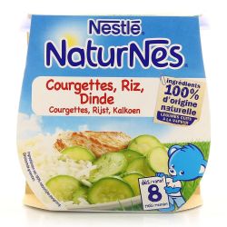Naturnes Pack 2X200G Courgette/Riz/Dinde Nestle
