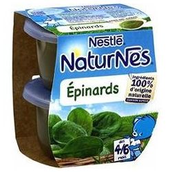 Naturnes Pack 2X130G Epinards Nestle