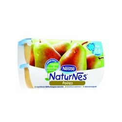 Naturnes Pack 4X130G Poire Nestle