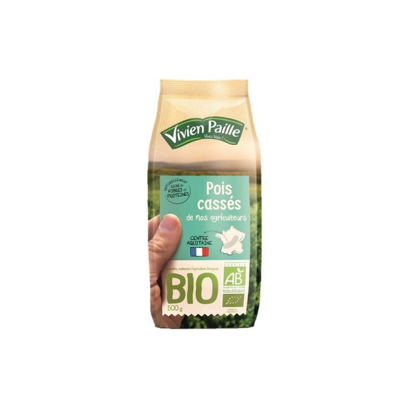 Vivien Paille Pois Cassés De Nos Agriculteurs Bio : Le Paquet 500G