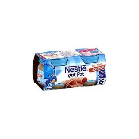 Nestle 2X80G Ptit Pot Jambon Nes