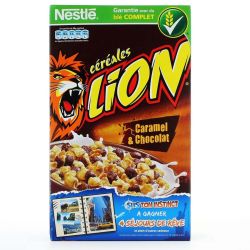Nestlé Céréales Caramel & Chocolat Lion : La Boite De 810 G