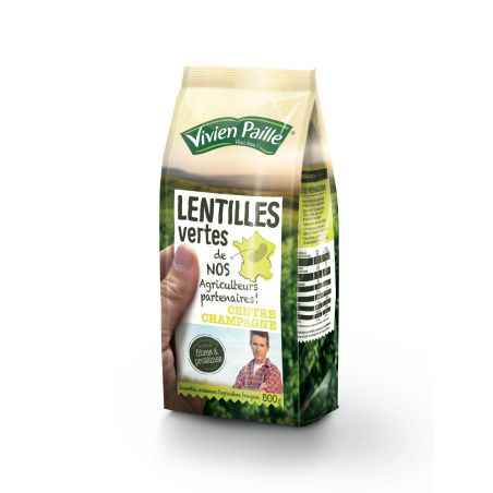 Vivien Paille Lentilles Vertes De Nos Agriculteurs : Le Sachet 500G