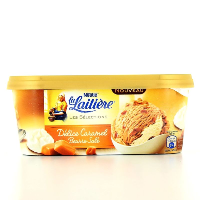 La Laitiere 850Ml Glace Delice Caramel