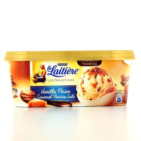 La Laitiere 850Ml Glace Vanille Noix Pecan