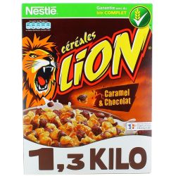 Nestlé Céréales Caramel & Chocolat Lion : La Boite De 1,3 Kg