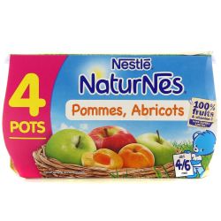 Naturnes Pomme Abricot 4X130G