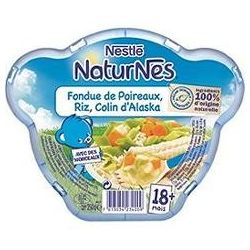 Nestle 250G Naturnes Poireaux/Riz/Colin