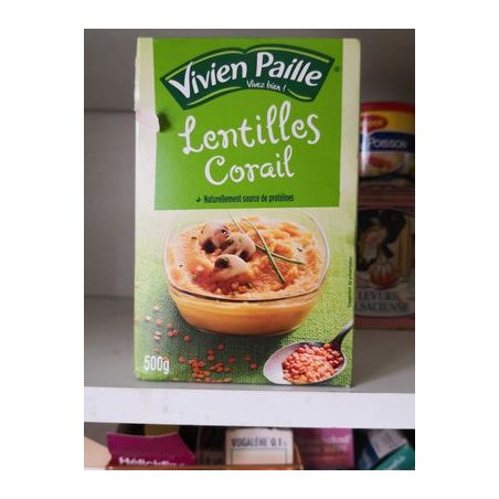 Vivienpail V.Paille Lentilles Corail 500G