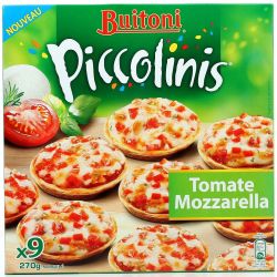 Piccolini 270G Mini Pizzas Tomate Mozzarella Piccolinis